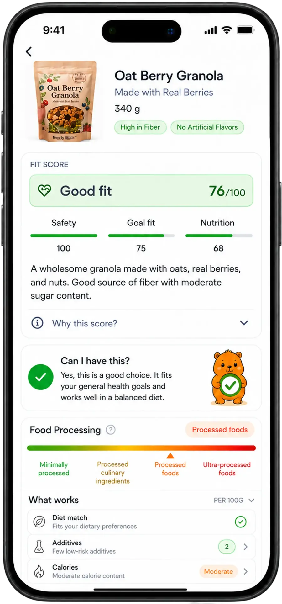 See what changes the nutrition fit